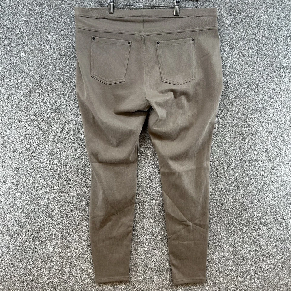 Nuevo con etiquetas Leggings para mujer June & Daisy talla XL beige tiro medio elásticos Foto 4 de 4