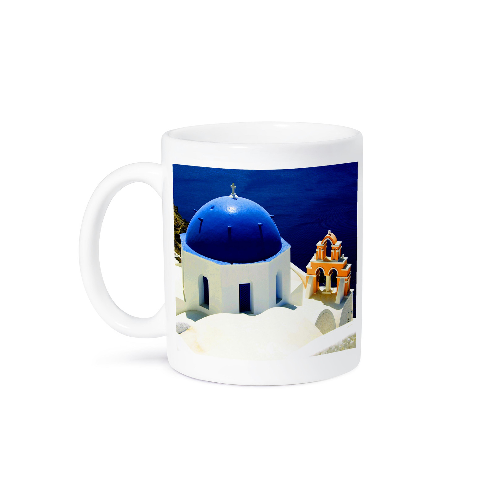 3dRose Santorini Greece Ocean View Ceramic Mug
