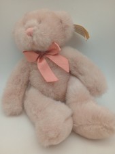 Russ Berrie Co Pink Bear Plush Teddy Champagne 11" with Tag Bears from The Past