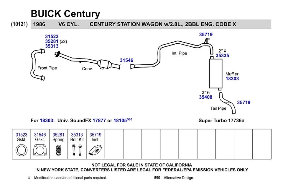 For Chevy Impala 70-83 SoundFX Steel Oval Direct-Fit Aluminized Exhaust Muffler Foto 4 de 4