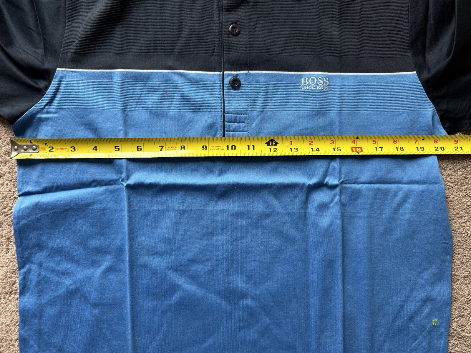 HUGO BOSS Short Sleeve Polo Shirt Modern Fit Men’s Medium - New thumbnail 3