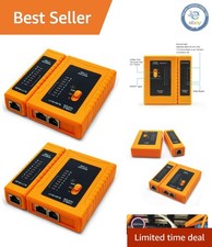 NF-468 Dual Network Cable Tester 2-Pack for RJ45, RJ11, UTP - Easy Diagnostics