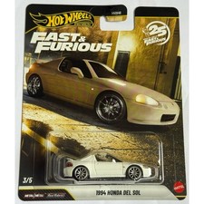 2026 Hot Wheels Premium 25th Anniversary Fast  Furious 1994 Honda Del Sol