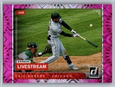 2021 Donruss #LS2 Luis Robert Livestream Pink Fireworks