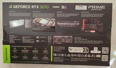 ASUS Prime NVIDIA GeForce RTX 5070 12GB GDDR7 Graphics Card