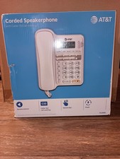AT T CL2909 CORDED SINGLE LINE SPEAKERPHONE W/ CALLER ID / CALL WAITING - WHITE