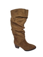 Brown Suede Knee-High Boots New 8