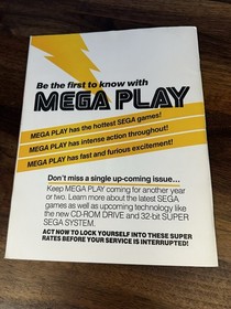 Mega Play Sega Video Game Magazine Strider Returns Vol 4 No 4 August 1993