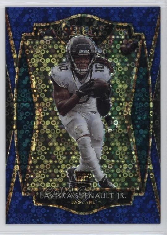 2020 Select Premier Level Blue Disco Prizm /25 Laviska Shenault Jr Rookie RC