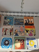 Job Lot Of Italian And Spanish 7 Inch Vinyl Records Various Artists Rare