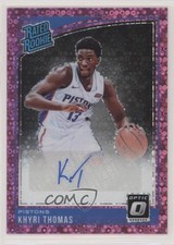 2018-19 Donruss Optic Fast Break Pink Prizm Signatures /20 Khyri Thomas Auto 0c6