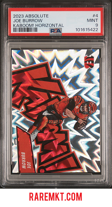 2023 Panini Absolute - Kaboom! Horizontal Joe Burrow #4 PSA 9