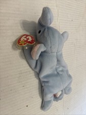 Peanut Light Blue Elephant 1995 Ty Original Beanie Baby