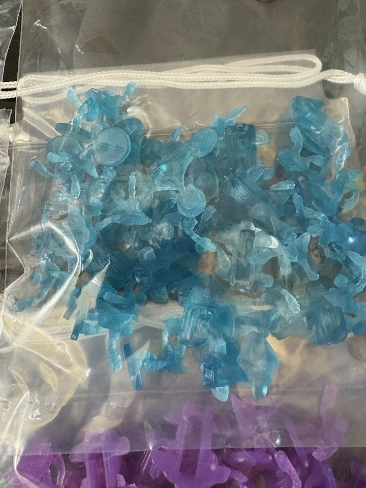 Reemplazos de Halo Wars de riesgo piezas del ejército, bases azules/verdes/púrpura/amarillas/rojas grises Foto 4 de 4