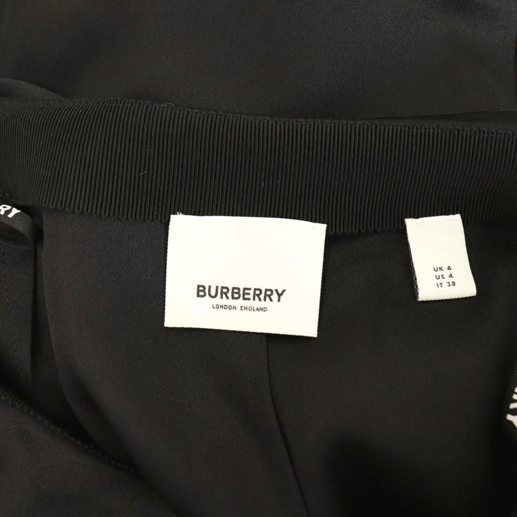【Skirts】BURBERRY Ruffle Front Zip Silk Skirt Long Flare Size 36 Black thumbnail 5