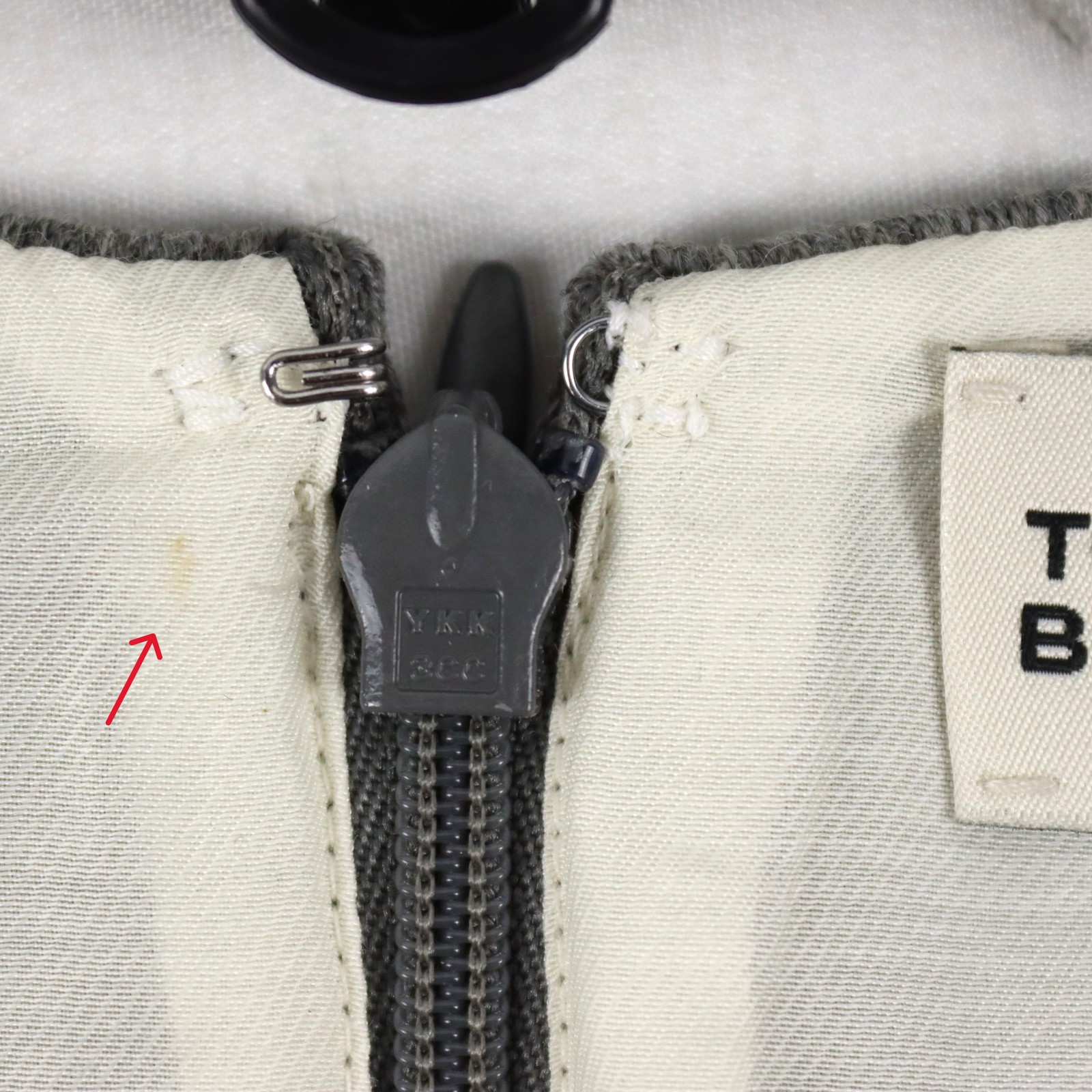 Tory Burch High Neck Nylon Top in Mid Gray Melange 99% Wool - Women's Size 12 thumbnail 6