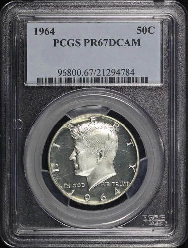 1964 Kennedy Half Dollar PCGS PR-67 DCAM