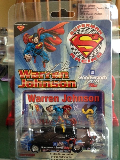 WARREN JOHNSON "SUPERMAN" 1/64 NHRA PONTIAC FIREBIRD PRO STOCK DIE CAST
