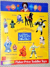 McDonald's Disney's Mulan Complete MIP Set 8