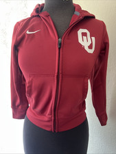 Nike ThermaFit Oklahoma Sooners Hoodie Hooded Sweatshirt Women s S Medium Red