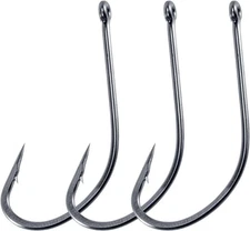 Dr.Fish 100 Pack Fly Hooks Streamer Stinger Wide #4-100 Pack, Black Nickel 