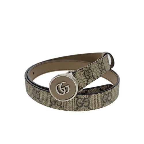 GUCCI GG Slim Belt, Monogram, Women's, 760132 92TIN