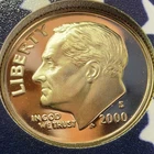 2000-S Silver Roosevelt Dime Gem Proof Cameo