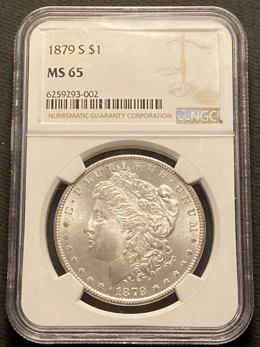 1879 S Morgan Silver Dollar NGC MS65