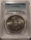 🔥1890 S MORGAN SILVER DOLLAR PCGS MS61