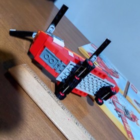 LEGO CREATOR: Red Rotors Helicopter Airplane Motor Boat 3 In 1 (31003)