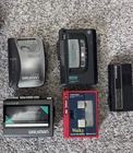 Vintage Cassette Player LOT Sony WM-R15 WM-FX123 Toshiba KT-AS1 Walkman