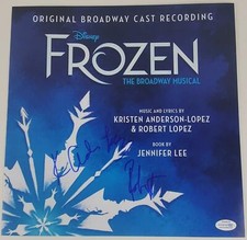 Kristen Anderson-Lopez & Robert Lopez "Frozen" AUTOGRAPH Signed 12x12 Photo ACOA