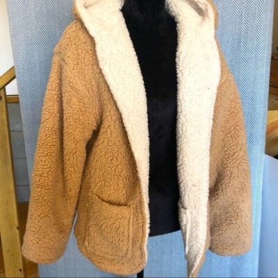Reversible Teddy Vegan Fur Sherpa Fleece Jacket