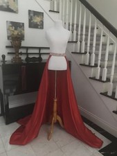 Order 2 pieces Red Open skirt for fun dress