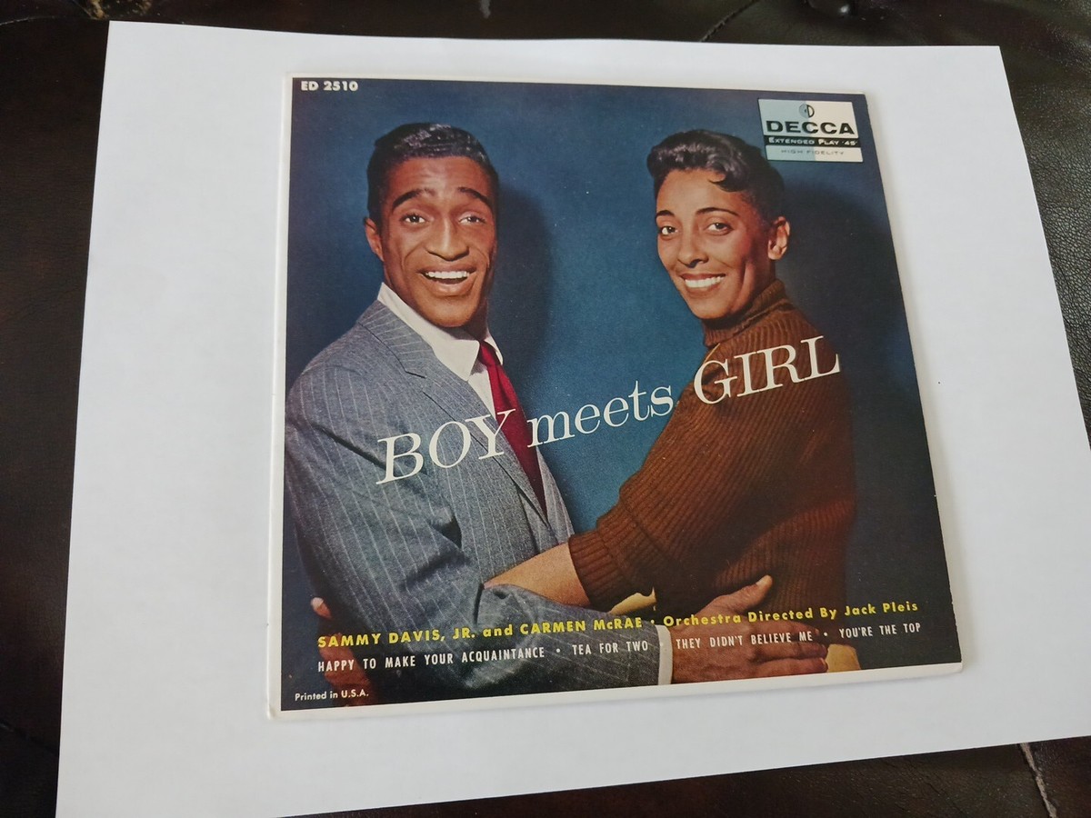 Sammy Davis Jr. and Carmen McRae: Boy Meets Girl 1957 Decca 7 