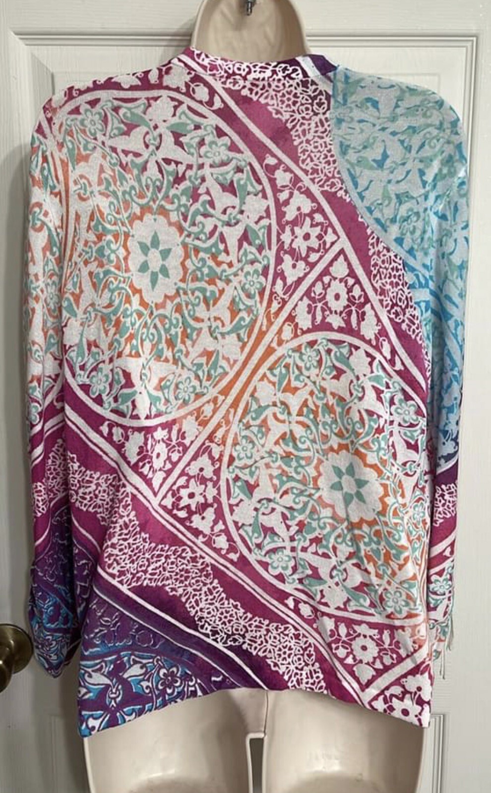 Chico's Lightweight Spring Multicolor Open Front … - image 3