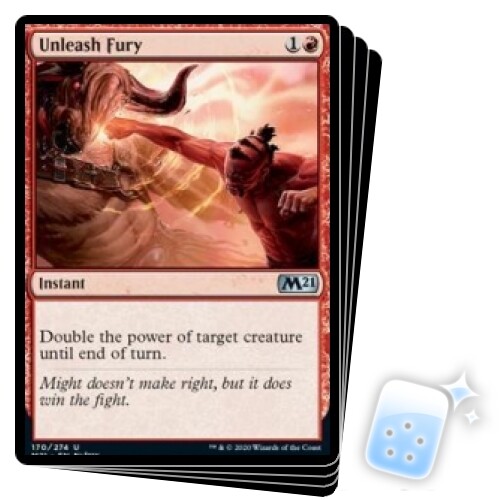 UNLEASH FURY X4 Core Set 2021 M21 Magic MTG MINT CARD - Picture 1 of 1