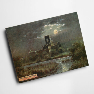 A6 PRINT - Vintage Yorkshire - Kirkstall Abbey (b)