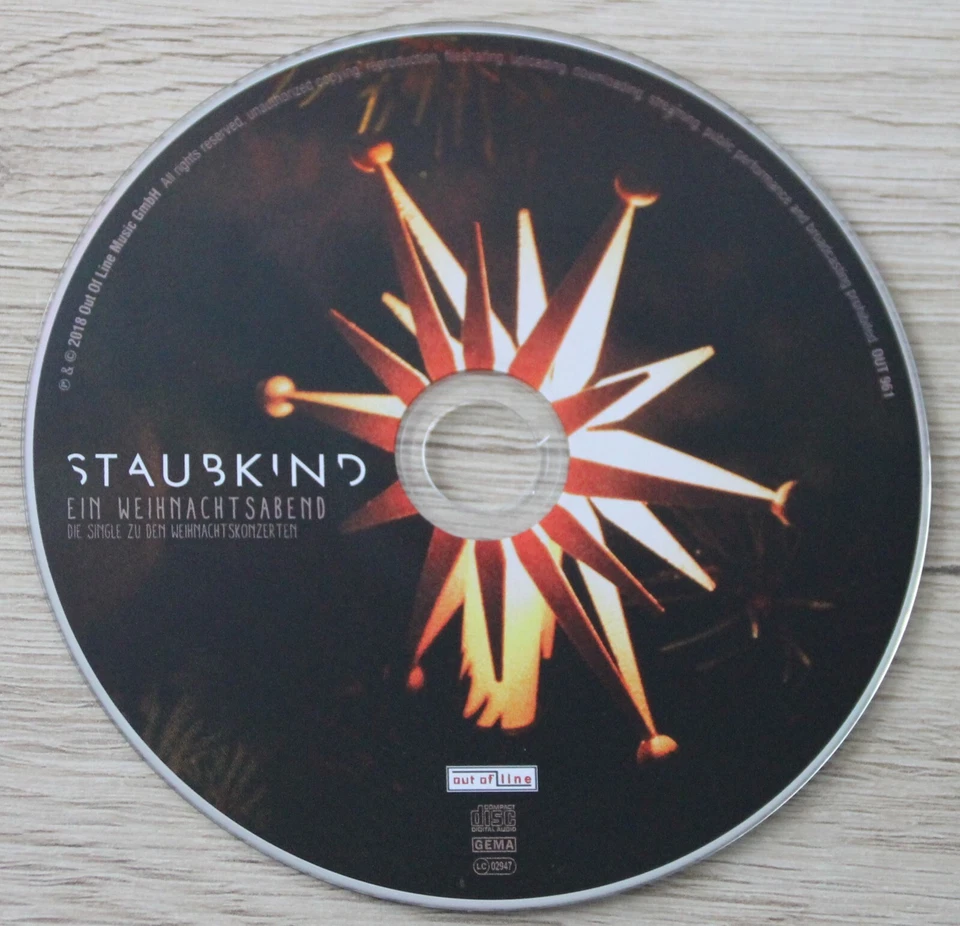 Staubkind CD Ein Weihnachtsabend - Die Single Zu Den Weihnachtskonzerten (2018) - Bild 3 von 3