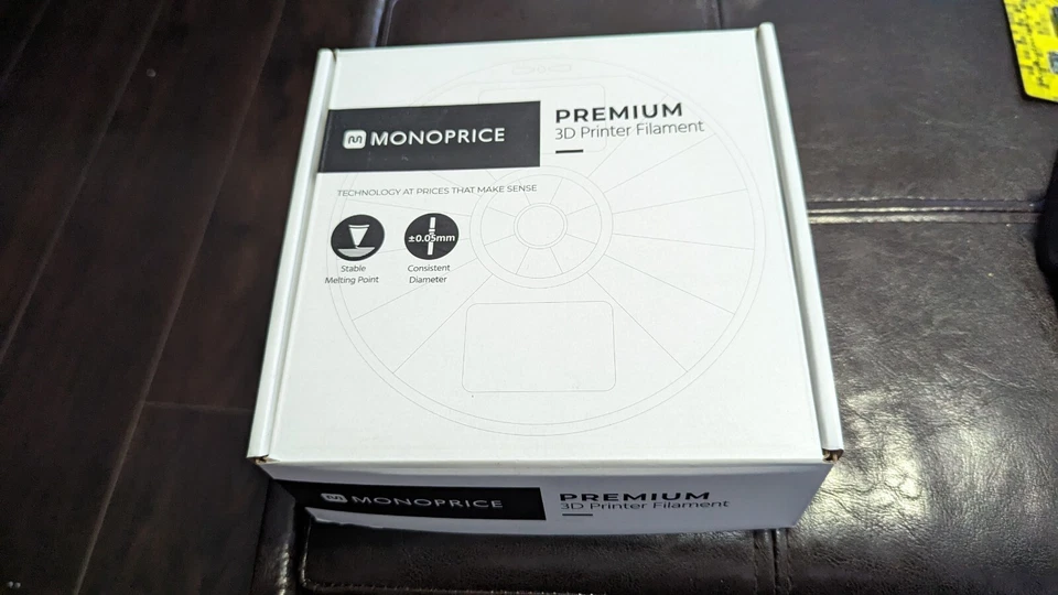 Filamento para impresora 3D Monoprice Premium PLA 3 mm 1 kg/carrete negro - La mayoría de las impresoras 3D Foto 3 de 3