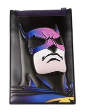 Lanvin Phone Pouch Holder Crossbofy Unisex DC Comics Batman Black Leather NWT