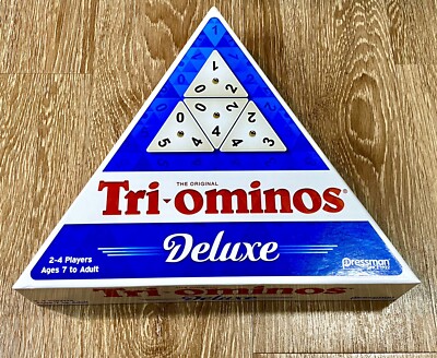 Pressman TRI-OMINOS 3 Sided Game 50th Anniversary