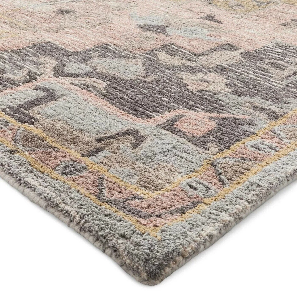 Alfombra de lana vintage acolchada damasco - Umbral - Foto 4 de 4