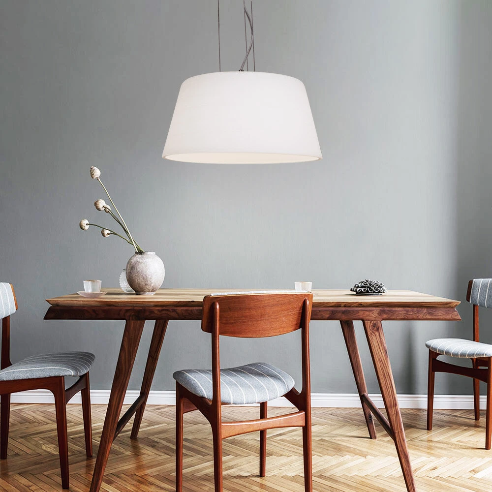 EGLO CERTINO Lampada Da Soffitto In Acciaio, Bianco E Nichel Opaco