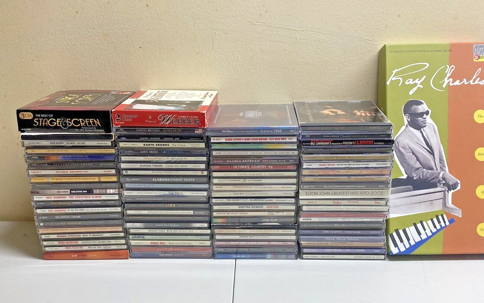 Lot of 82 Music CD's Elton John,Garth Brooks,Ray Charles, Andrea Bocelli,Diamond