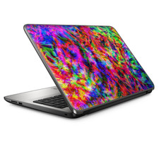 Universal Laptop Skins Wrap for 14" - tye dye fibers felt tie die colorful