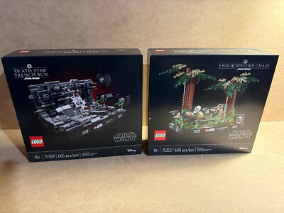 LEGO Star Wars LOT OF 2: Endor Speeder Chase & Death Star Trench Run - NEW -  L2