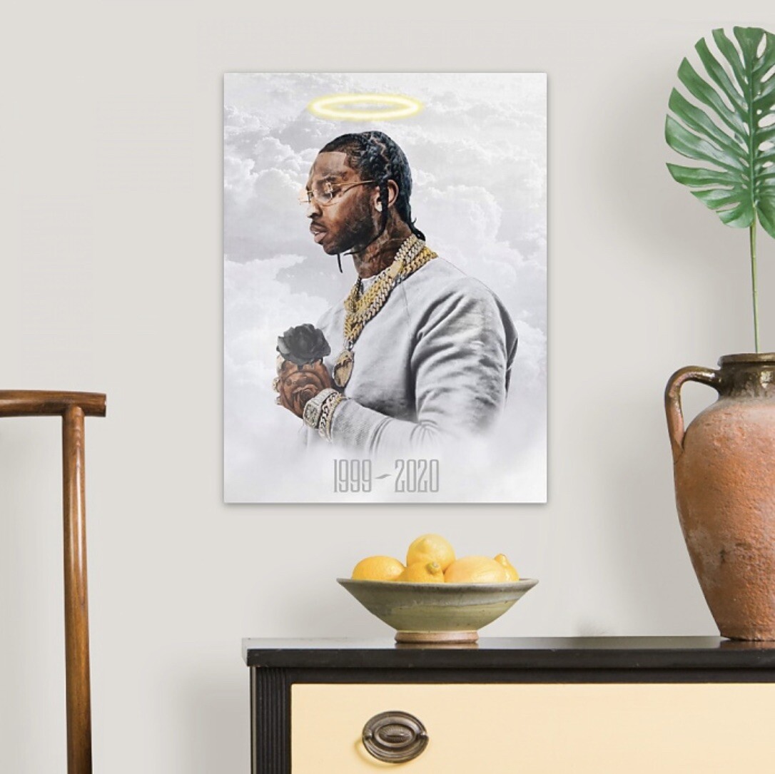 Pop Smoke Canvas Wall Art 18x24 Rap Hip hop Influential
