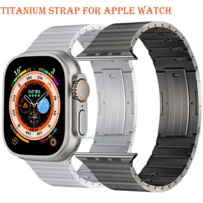 Titanium Steel iWatch Band Strap For Apple Watch Ultra 49mm