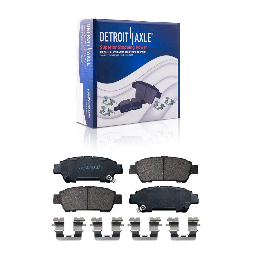 Front & Rear Ceramic Brake Pads for 2004 2005 2006 2007 2008-2010 Toyota Sienna - Image 4 of 4
